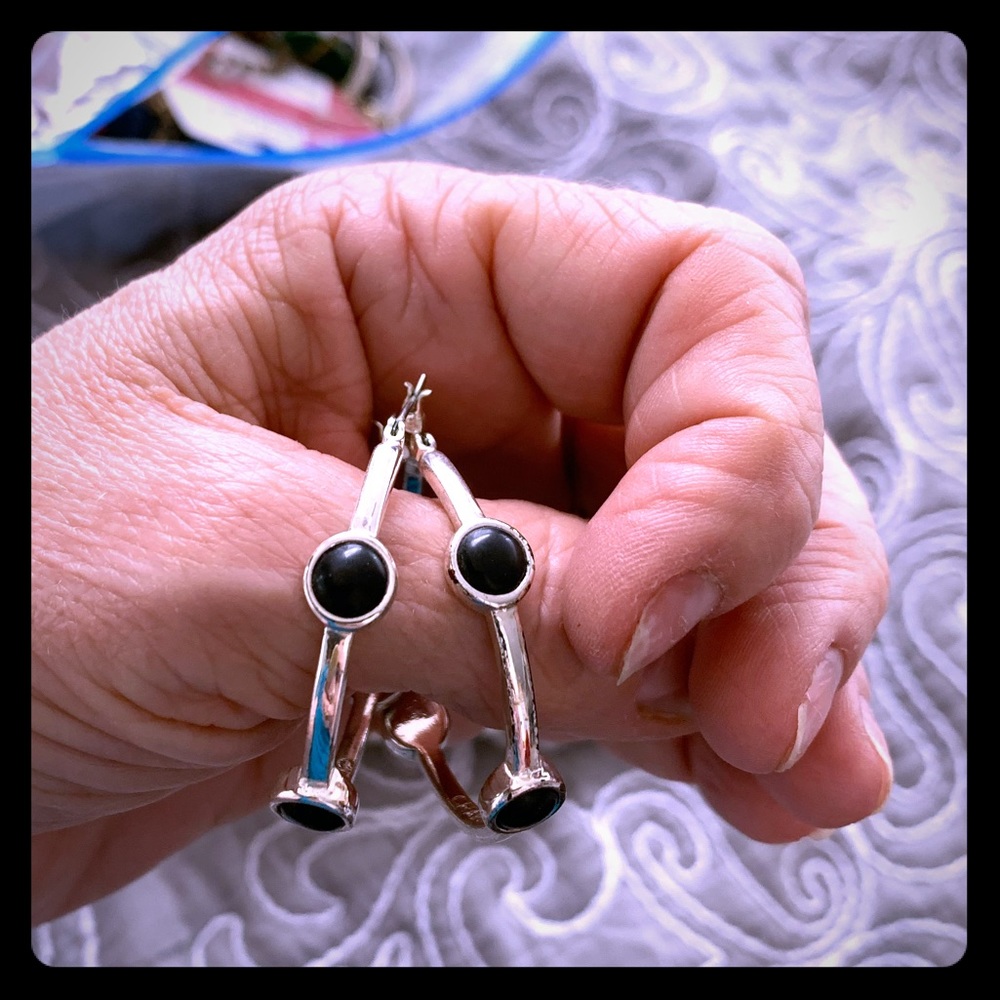 Chaps Stainless Loop Earrings